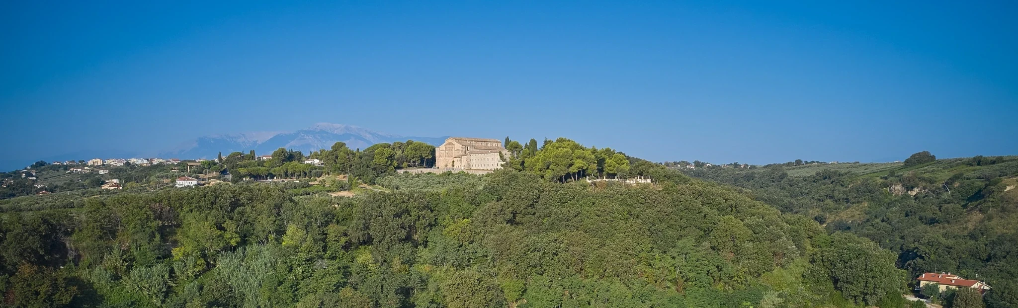 Abbey of San Giovanni in Venere on the headland above Terrazza Setterose